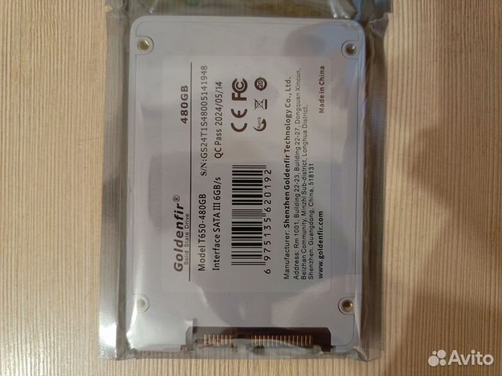 Ssd SATA 480gb новые