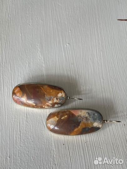 Серьги с яшмой
