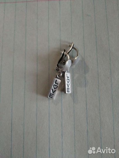 Серьги серебро 925