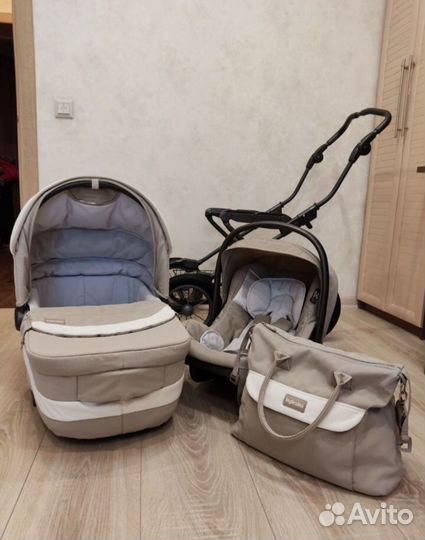 Коляска люлька inglesina sofia + автокресло (+)