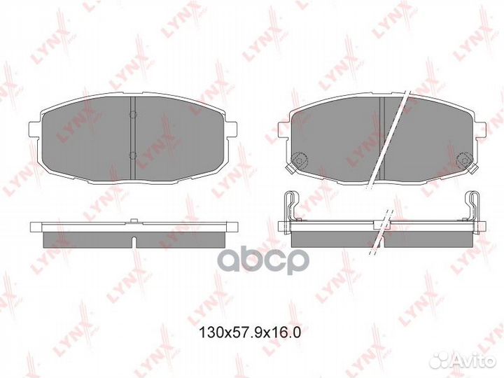 Колодки передние lynxauto BD-4404 BD-4404 lynxauto