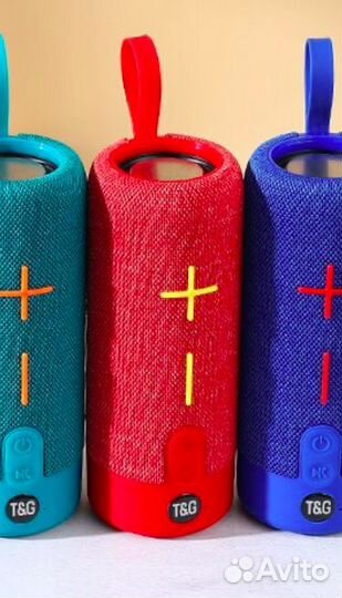 Беспроводная портативная колонка TG красная