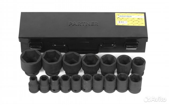 Набор головок ударных 17 пр., 1/2