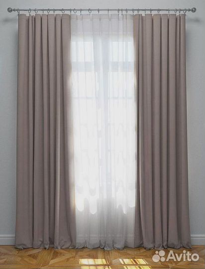 Шторы плотные, не пропускают свет