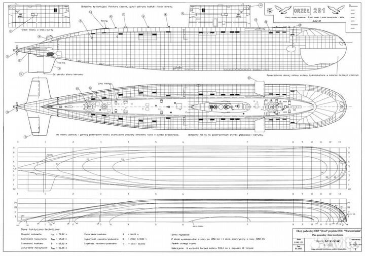 Подводная лодка проект 636 Варшавянка 1/72