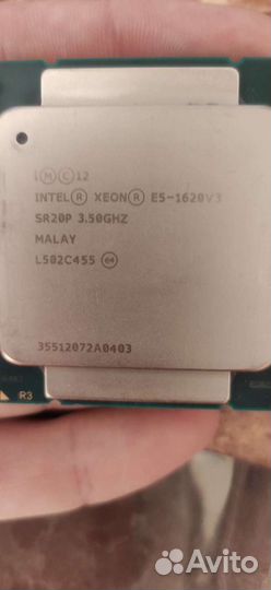 Процессор intel xeon e5 1620v3 2011v3 4 ядра, 3,6г