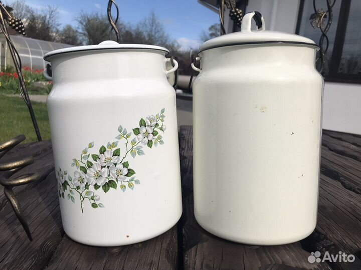 Бидон эмалированный СССР винтаж