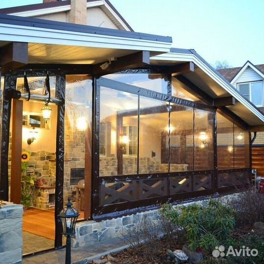 Мягкие окна 2050х2000 для беседок