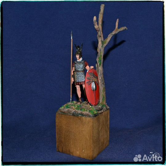 Оловянная миниатюра Римский легионер 54 мм