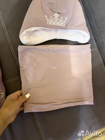 Комплект шапка, шарф