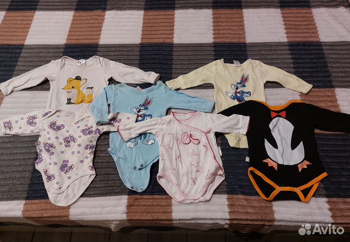 Большой пакет одежды с рождения для девочки