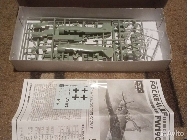 Модель самолета 1/72 Фокевульф FW190A 6/8