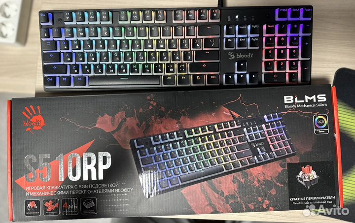 Игровая клавиатура A4Tech Bloody S510RP Black