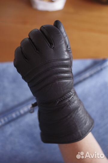 Новые немецкие мотоперчатки на флисе Reusch кожа