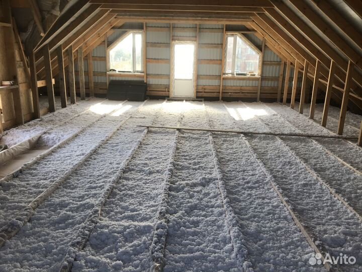 Эковата- Утепление Дома За День