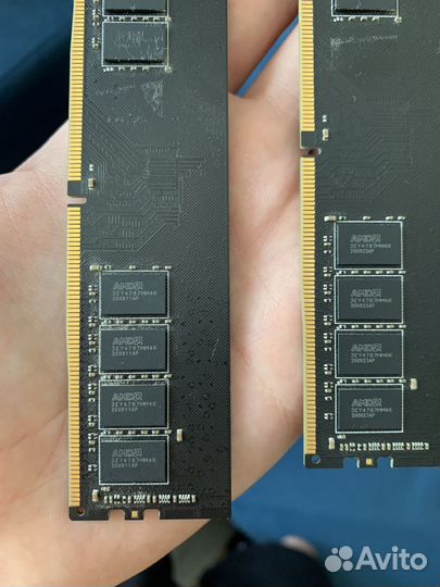 Оперативная память AMD DDR4 - 2x 4гб 2400мгц