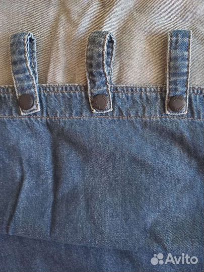 Шторы джинсовые