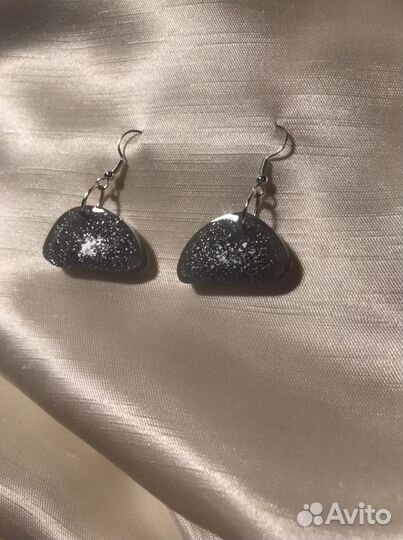 Серьги из эпоксидной смолы