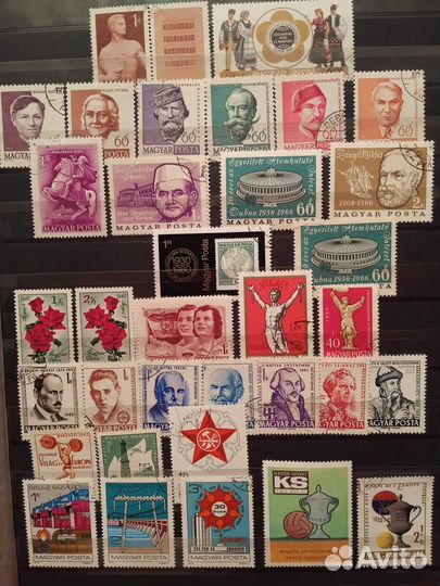 Почтовые марки Китай, Куба, Болгария, СССР и др