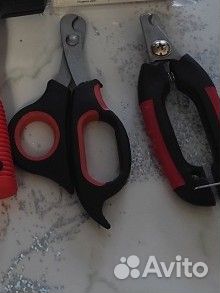 Ошейник, поводок, миски, кусачки для собак