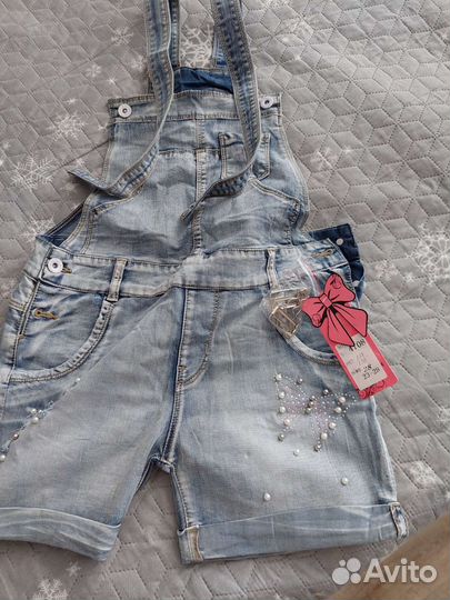 Джинсовый комбинезон 42 44