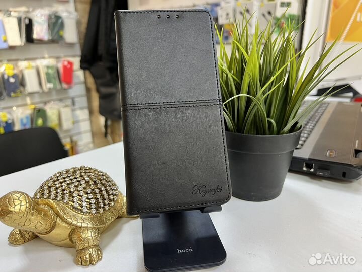 Чехол книжка Realme C33 премиум качество чрный