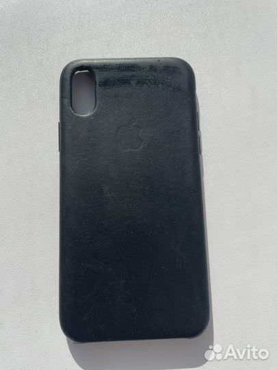 Оригинальный кожаный чехол на iPhone x xs