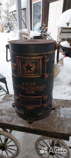 Вагонная Буржуйка советская чугун