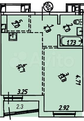 1-к. квартира, 41,6 м², 10/18 эт.