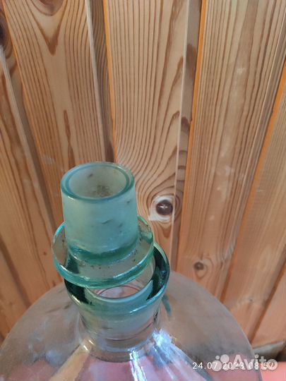 Банка большая 25 литров стеклянная с крышкой