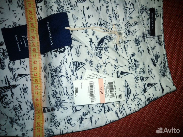 Капри Charter Club bristol оригинал р. 14w новые
