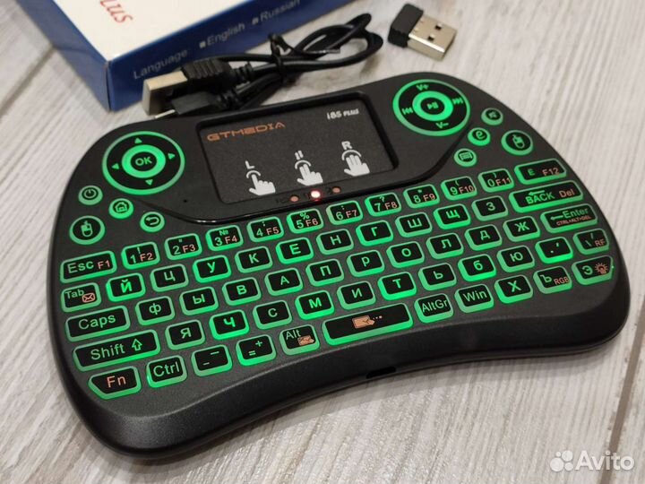 Беспроводная клавиатура gtmedia i8S plus с подсвет