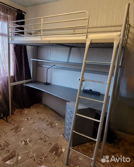 Кровать чердак IKEA свэрта