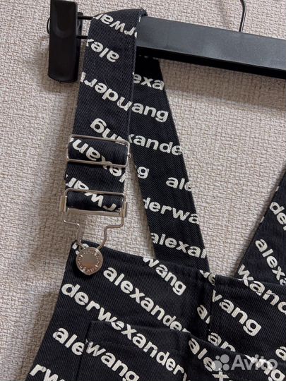 Джинсовая юбка на подтяжках, alexanderwang