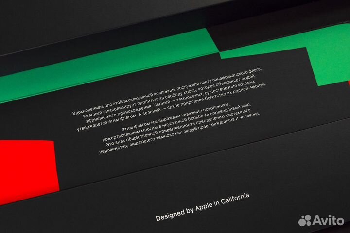 Ремешок Apple Watch Black Unity 44mm Новый