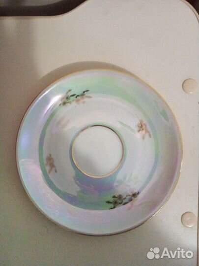 Чашка с блюдцем новая