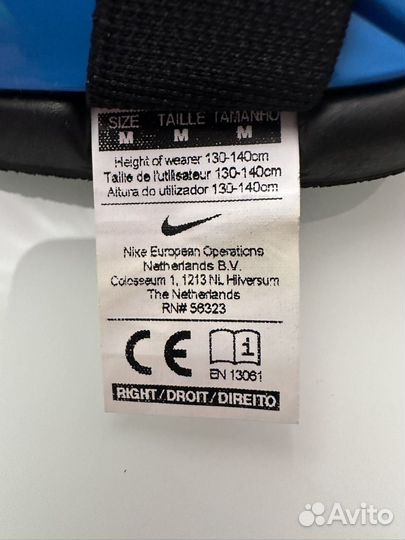 Щитки футбольные детские nike m