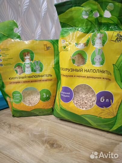 Корм и наполнитель для крыс