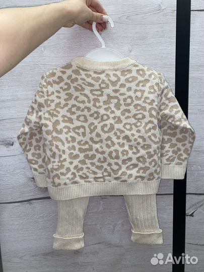 Костюм вязаный для девочки 80-86