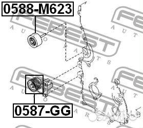 Febest 0587-GG Ролик натяжной