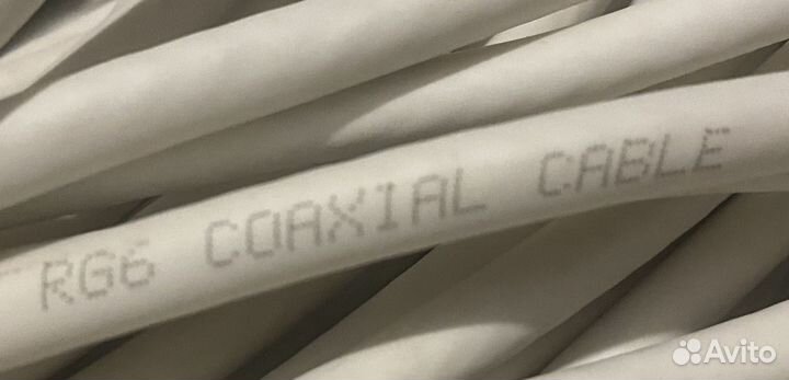 Телевезионный кабель RG 6, 130 метров