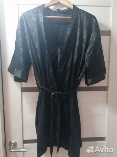 Халат женский с сорочкой (шёлк)