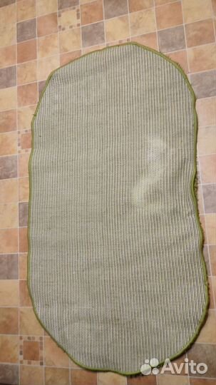 Ковер салатовый с длинным ворсом, б/у