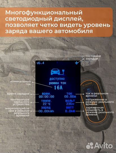 Зарядная станция для электромобиля Type 2