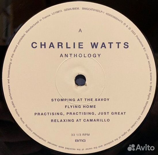 Виниловая пластинка Watts, Charlie - Anthology (Bl