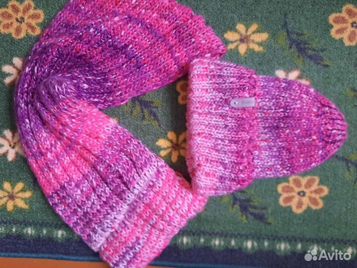 Комплект шапка и снуд женский