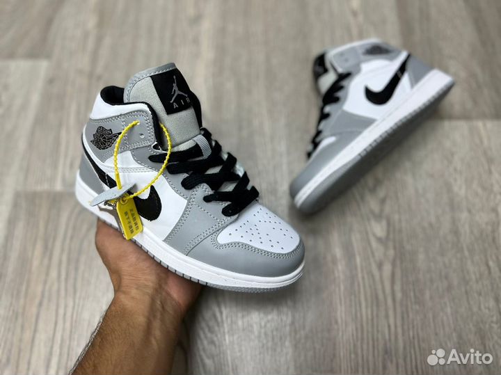 Кроссовки Air Jordan 1 Light Grey (36-45)