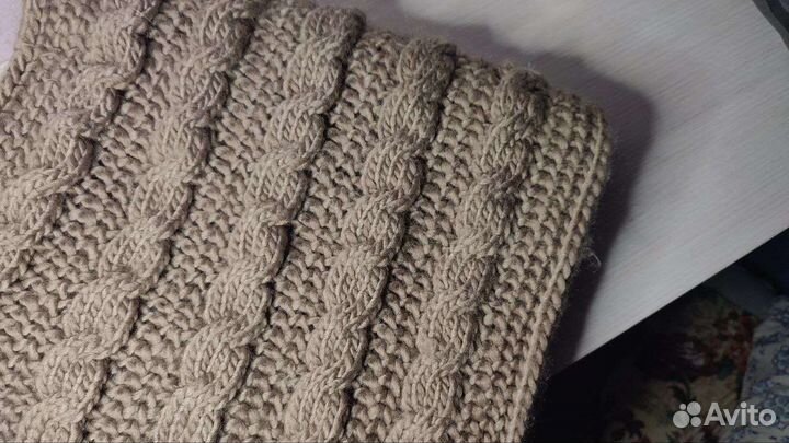 Вязаный снуд шарф