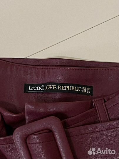 Шорты кожаные Love Republic р-р XS