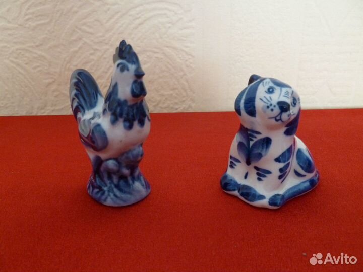 Коллекционная статуэтка, Гжель, тигр